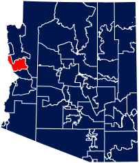Map of Mohave County Board of Supervisors | District 2