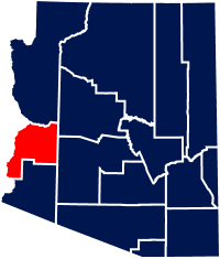 Map of  La Paz County Elections Director