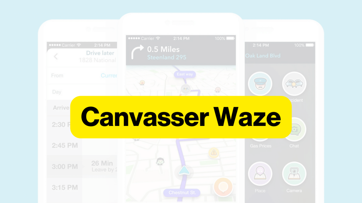 Canvasser Waze Prototype Graphic
